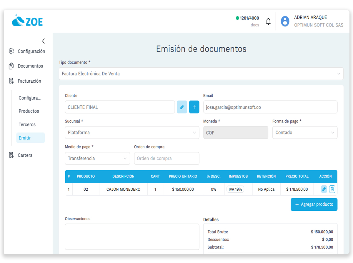 Dashboard 2 - Vista previa de la interfaz de usuario